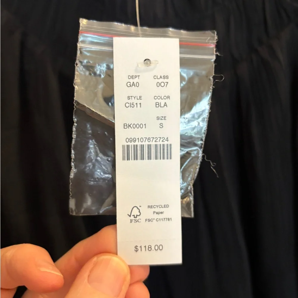 JCrew Draper Shirred Top in Crinkle Cupro, NWT, Small - Picture 7 of 10